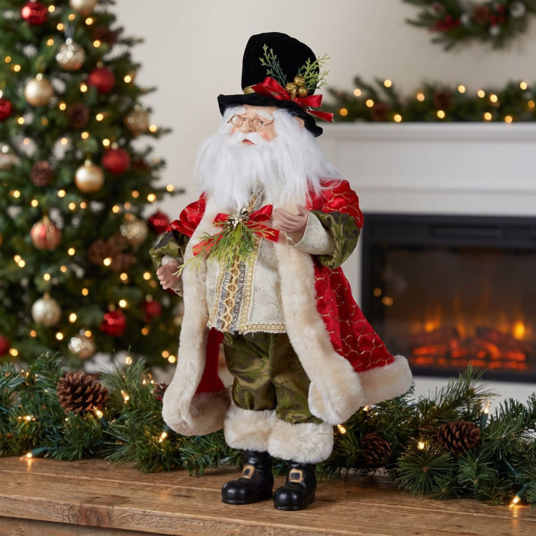 Christabelle Top Hat Santa Claus Christmas Decoration 46cm image 4