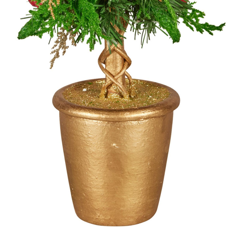 Christabelle 36cm Christmas Tabletop Topiary Berries & Baubles image 5