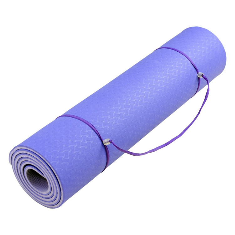 Powertrain TPE Pilates Exercise Yoga Mat 8mm - Light Purple image 5