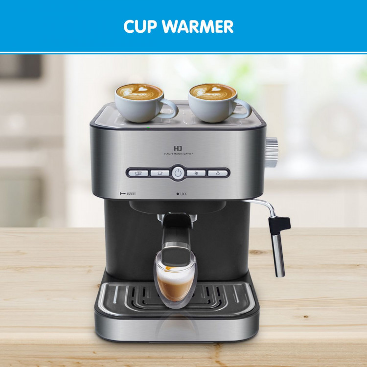Hauffmann Davis Espresso Coffee Machine Automatic Italian Pump Frother image 8