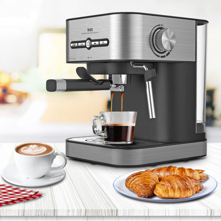 Hauffmann Davis Espresso Coffee Machine Automatic Italian Pump Frother image 10