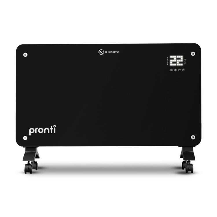 Pronti Glass Panel Convection Heater with Remote Control LED Display 1000W/2000W image 4