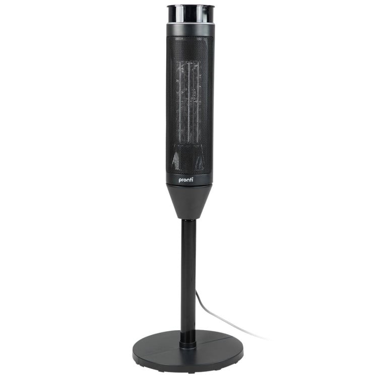 Pronti 2000W Oscillating Ceramic Tower Heater Portable Electric Space Heater with Remote Control & Thermostat - Black