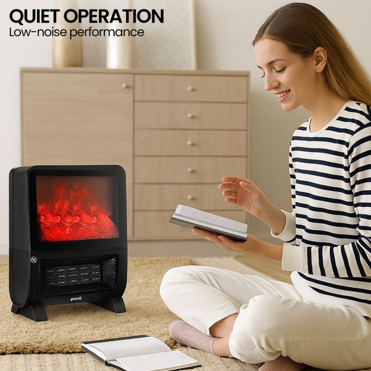 Pronti 2000W 3D Fire PTC Electric Portable Room Heater image 10