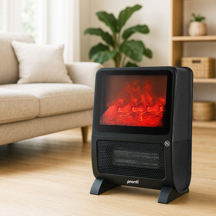 Pronti 2000W 3D Fire PTC Electric Portable Room Heater image 11