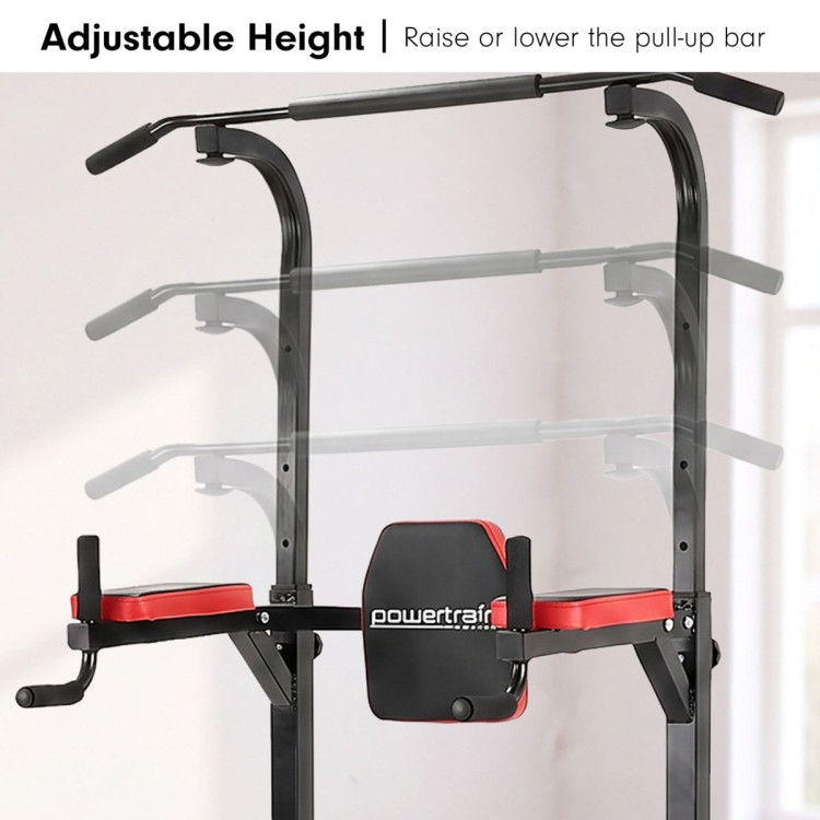 Powertrain J06 Multi-Function Power Tower Pull Up Chin Up Dip Station Heavy Duty Home Gym Strength Training Equipment image 11