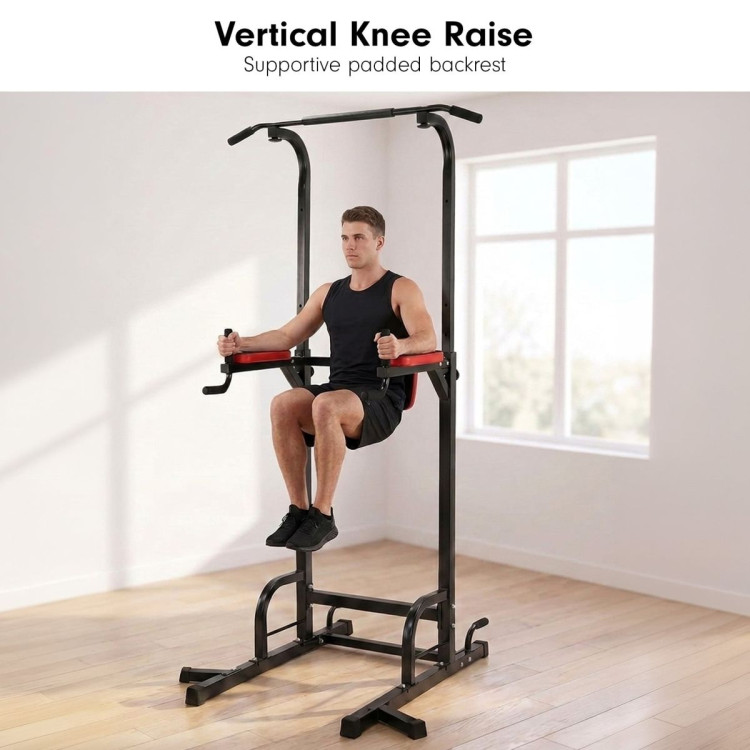 Powertrain J06 Multi-Function Power Tower Pull Up Chin Up Dip Station Heavy Duty Home Gym Strength Training Equipment image 13