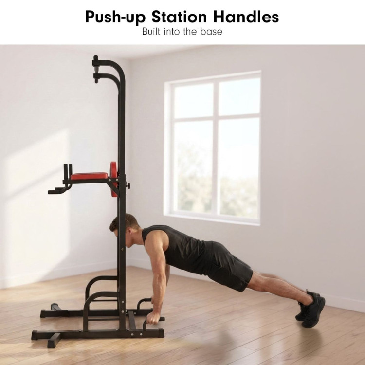 Powertrain J06 Multi-Function Power Tower Pull Up Chin Up Dip Station Heavy Duty Home Gym Strength Training Equipment image 14