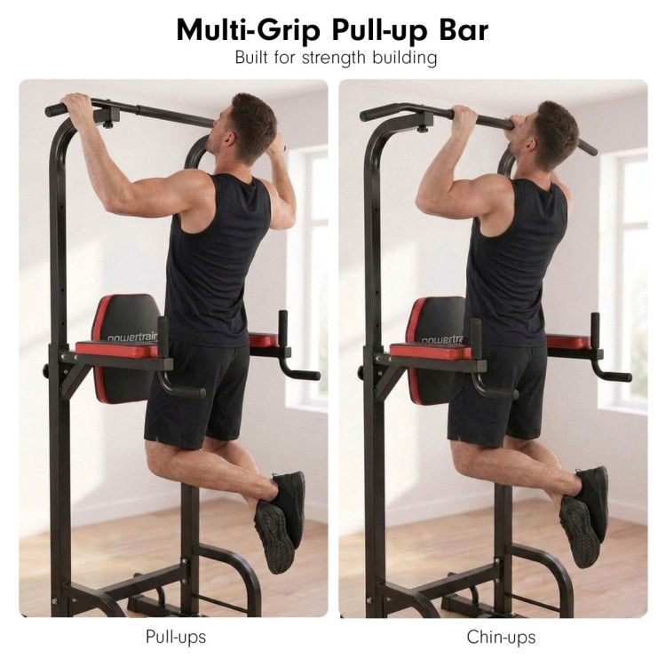 Powertrain J06 Multi-Function Power Tower Pull Up Chin Up Dip Station Heavy Duty Home Gym Strength Training Equipment image 17