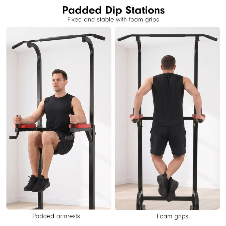 Powertrain J06 Multi-Function Power Tower Pull Up Chin Up Dip Station Heavy Duty Home Gym Strength Training Equipment image 19