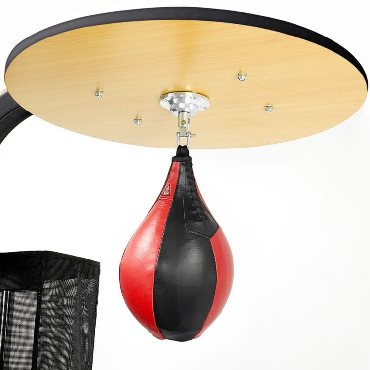 Powertrain Home Gym Station w/ Boxing Punching Bag & Speed Ball image 9