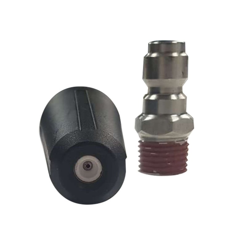 Ducar Pressure Washer Turbo Rotary Head Nozzle - Heavy Duty Brass Power Washer Rotating Spray Tip Attachment image 3