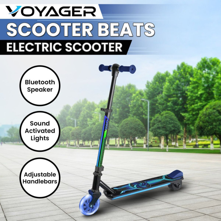 Voyager Scooter Beats Electric Scooter - Blue image 9