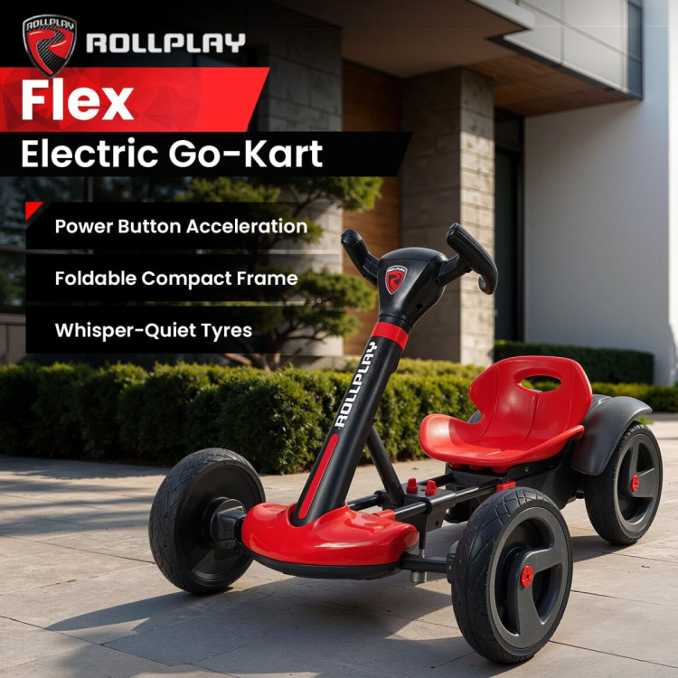 Rollplay Flex Kart 6V Electric Ride-On Foldable Kids Racing Go Kart
