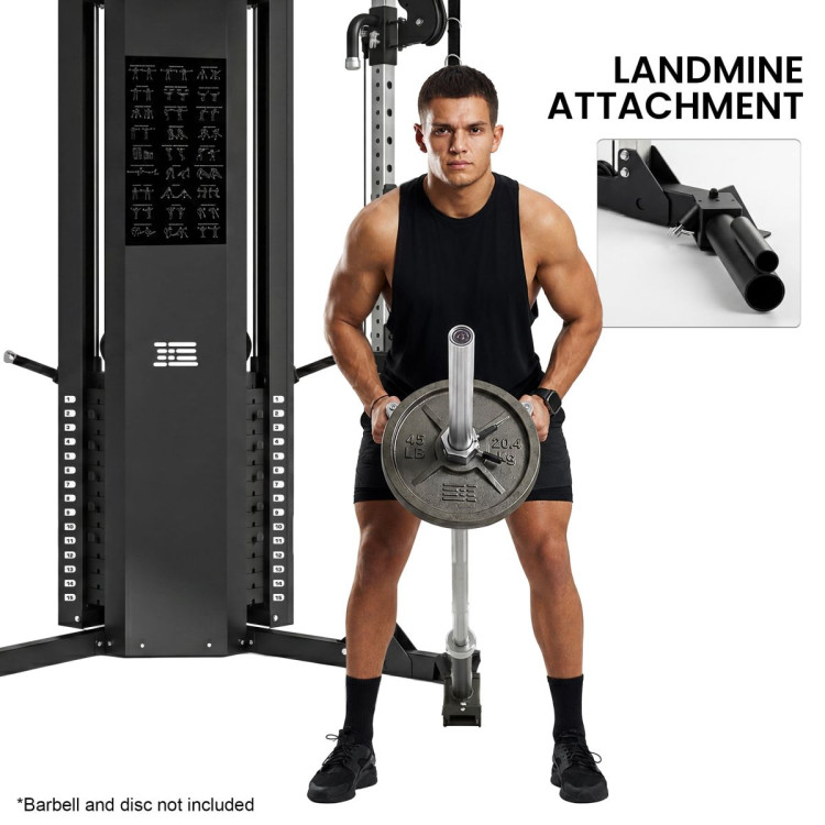 Powertrain Home Gym Station Functional Trainer Power Rack 136kg Weight Stack image 10
