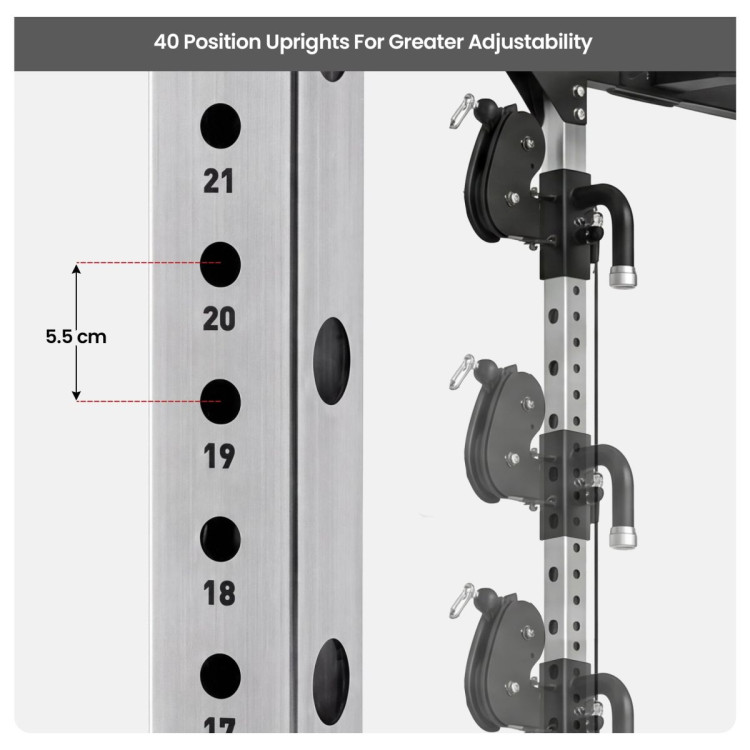 Powertrain Home Gym Station Functional Trainer Power Rack 136kg Weight Stack image 15