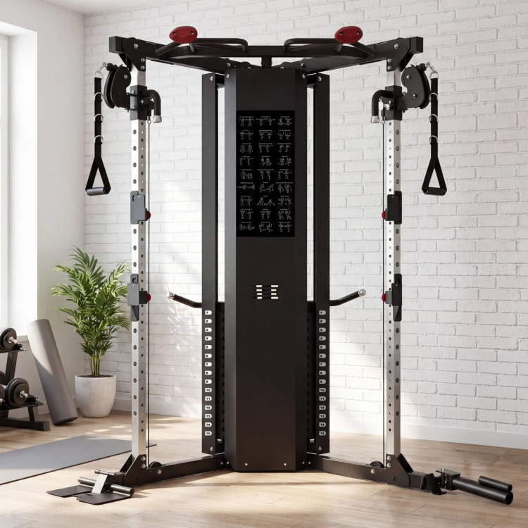 Powertrain Home Gym Station Functional Trainer Power Rack 136kg Weight Stack image 17