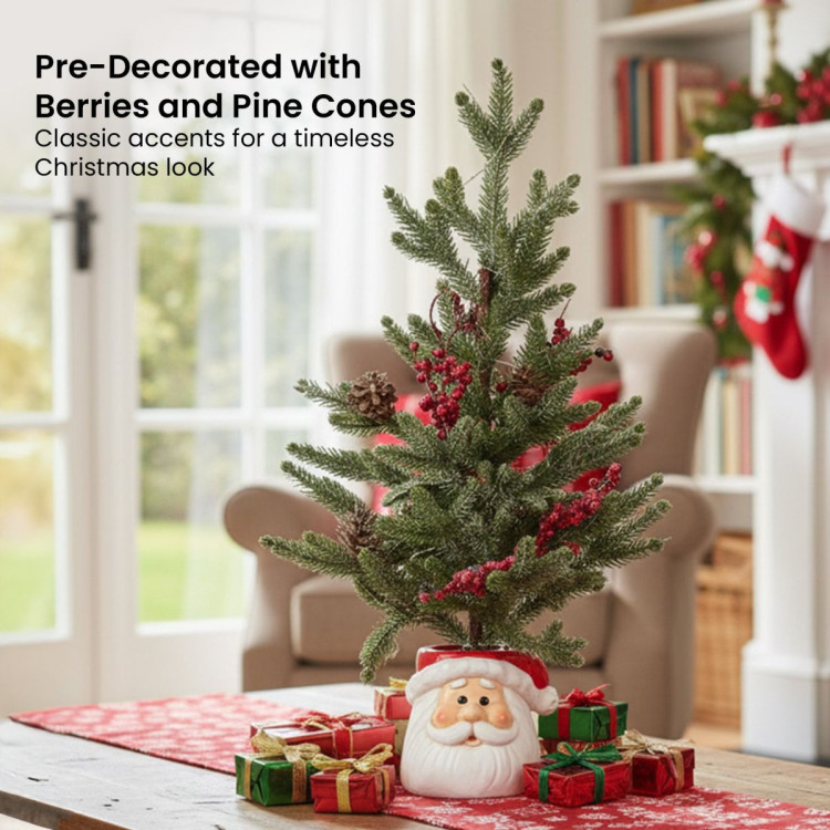 Christabelle Christmas Tree with Lights in Santa Pot - 55cm image 5
