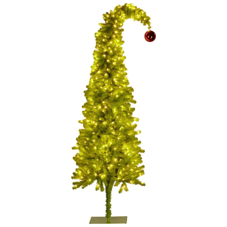 Christabelle Christmas Gremlin Tree 4ft with Curved Top Red Bauble