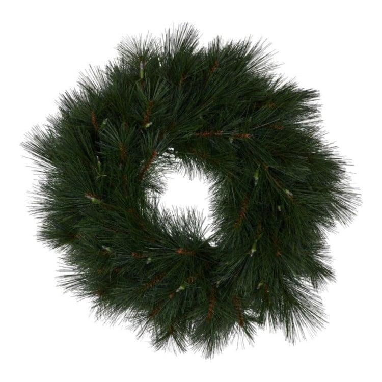 Christabelle 61cm Christmas Wreath Long Needle with LED Lights Front Door Decoration Ornament image 4