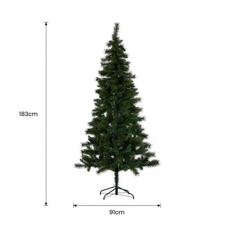 Christabelle 1.8m 6ft Lakeland Pine Christmas Tree Pre Lit Multi Function LED Artificial Indoor Xmas Decor Home image 6