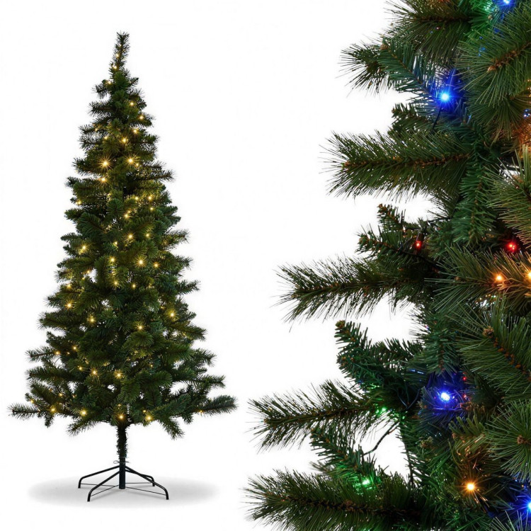 Christabelle 1.8m 6ft Lakeland Pine Christmas Tree Pre Lit Multi Function LED Artificial Indoor Xmas Decor Home image 5