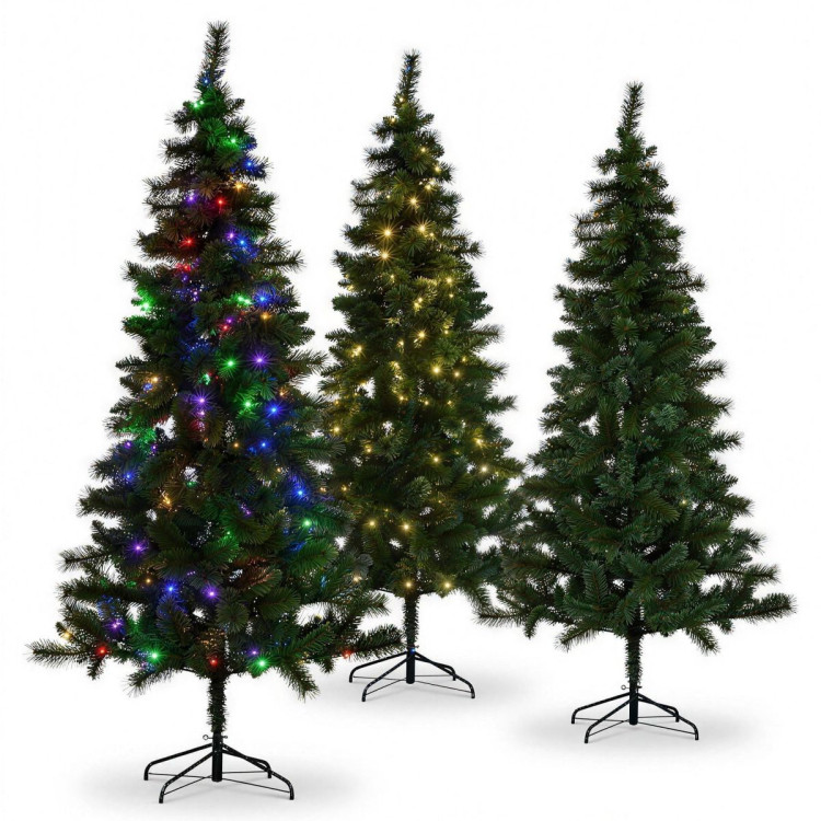 Christabelle 1.8m 6ft Lakeland Pine Christmas Tree Pre Lit Multi Function LED Artificial Indoor Xmas Decor Home image 4