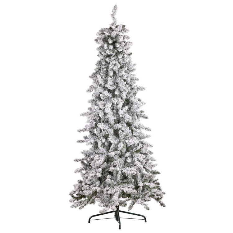 Christabelle 7.5ft Christmas Tree with Lights- Snowy Norwegian Slimline image 3