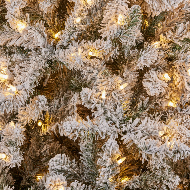 Christabelle 7.5ft Christmas Tree with Lights- Snowy Norwegian Slimline image 8