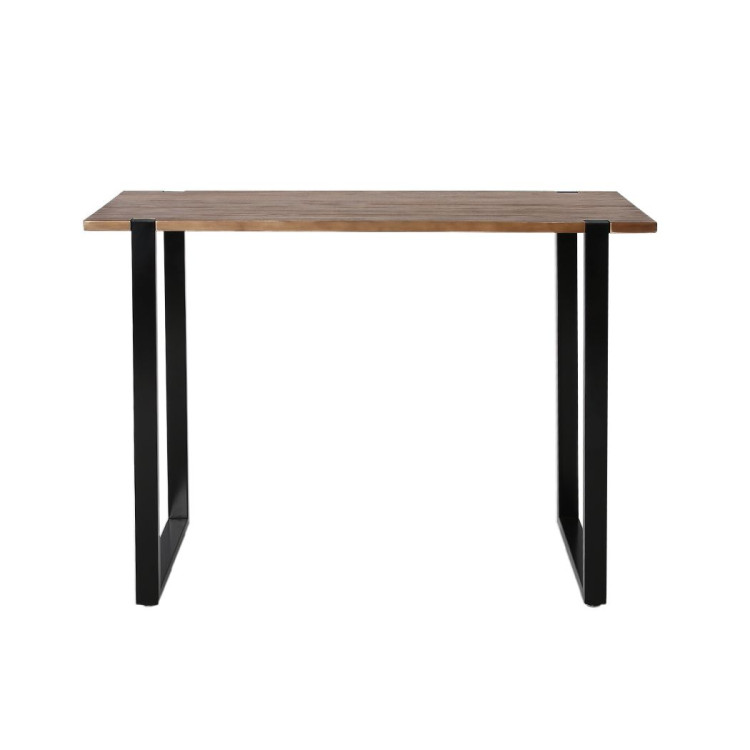 High Bar Table Industrial Pub Table Solid Wood Kitchen Cafe Office image 3