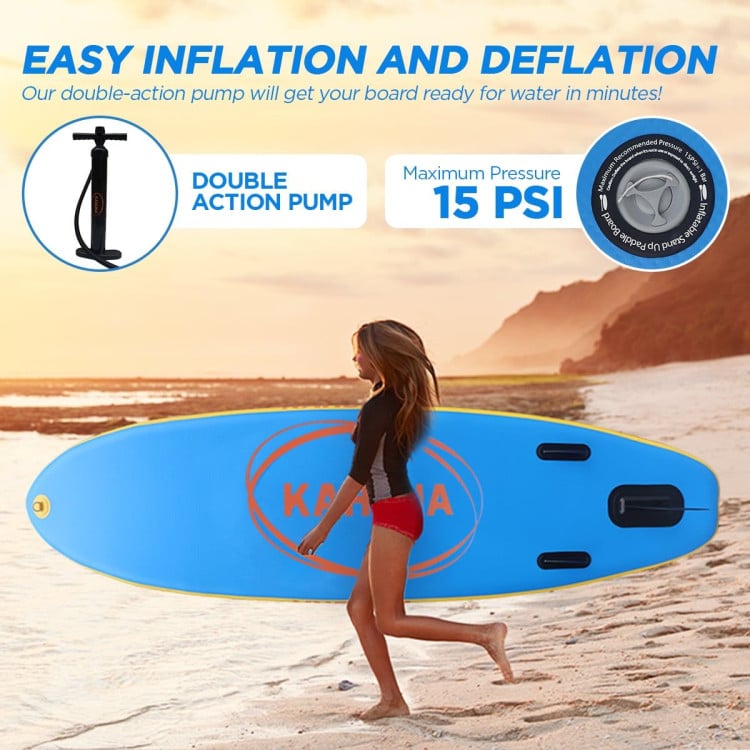 Kahuna Hana 10FT Inflatable Stand Up Paddle Board iSUP Package Adjustable Paddle, Pump, Backpack & Leash image 13