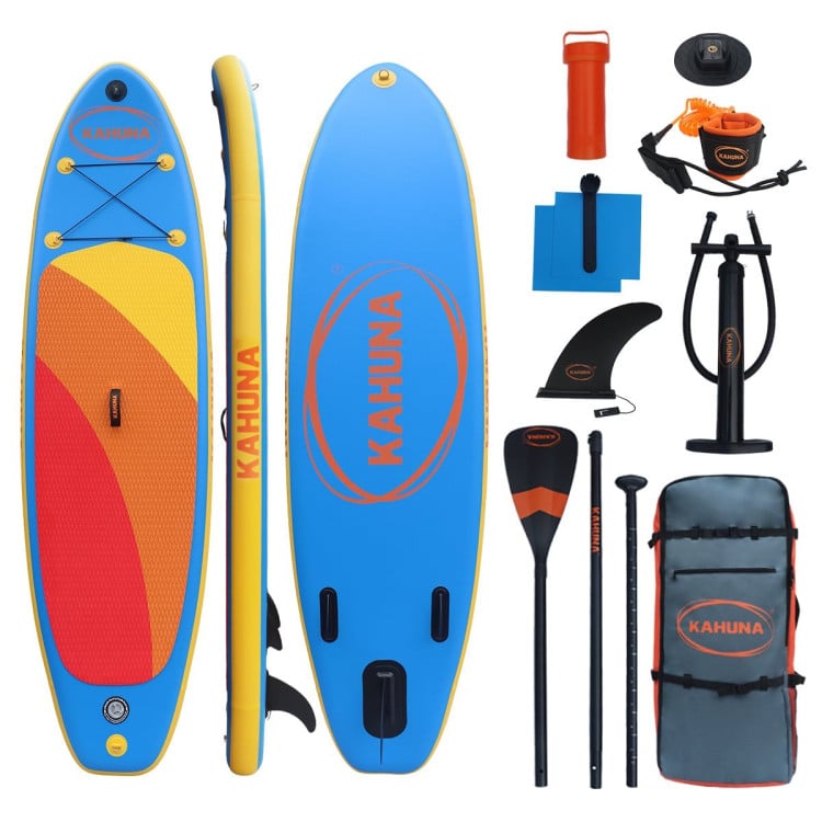 Kahuna Hana 10FT Inflatable Stand Up Paddle Board iSUP Package Adjustable Paddle, Pump, Backpack & Leash