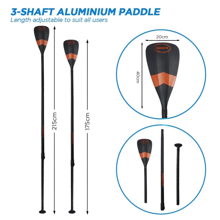 Kahuna Hana 10FT Inflatable Stand Up Paddle Board iSUP Package Adjustable Paddle, Pump, Backpack & Leash image 9