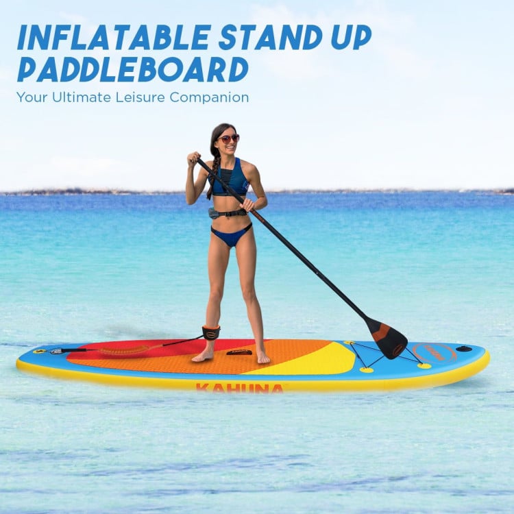 Kahuna Hana 10FT Inflatable Stand Up Paddle Board iSUP Package Adjustable Paddle, Pump, Backpack & Leash image 10
