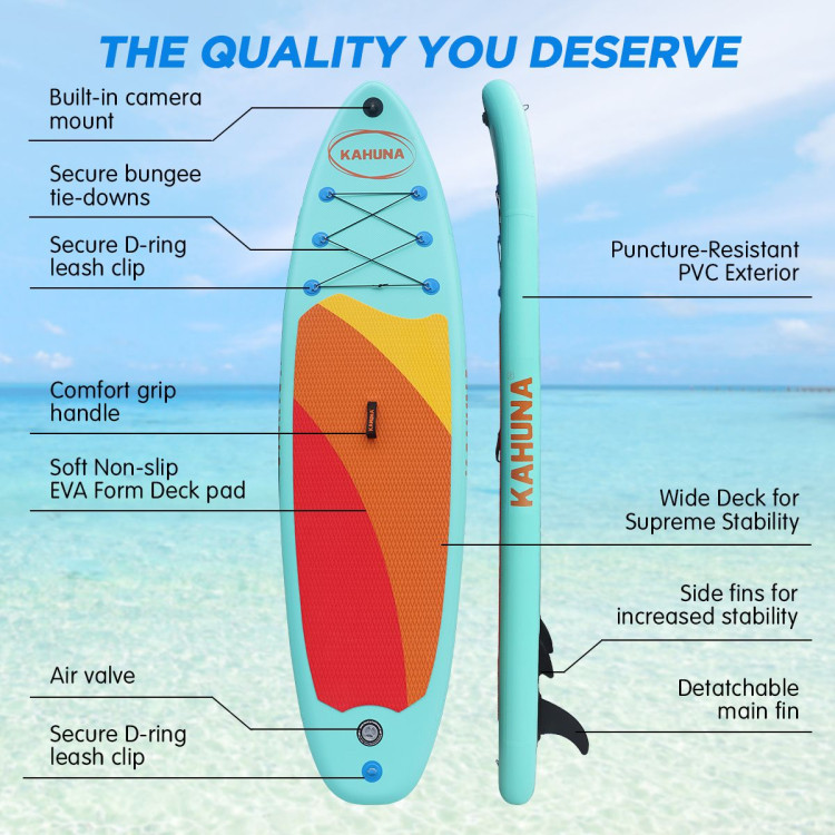 Kahuna Hana Inflatable Stand Up Paddle Board 10ft6in iSUP Accessories image 4