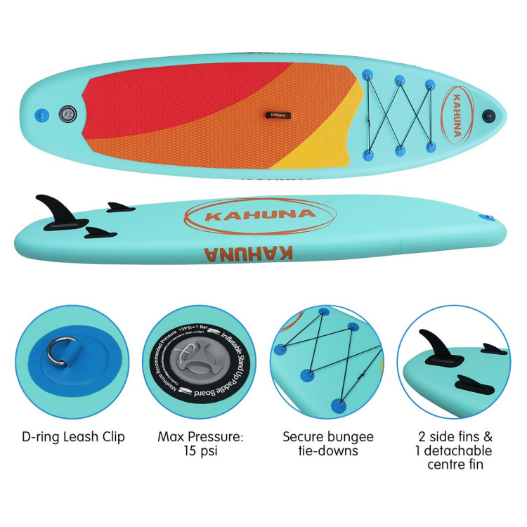 Kahuna Hana Inflatable Stand Up Paddle Board 10ft6in iSUP Accessories image 7