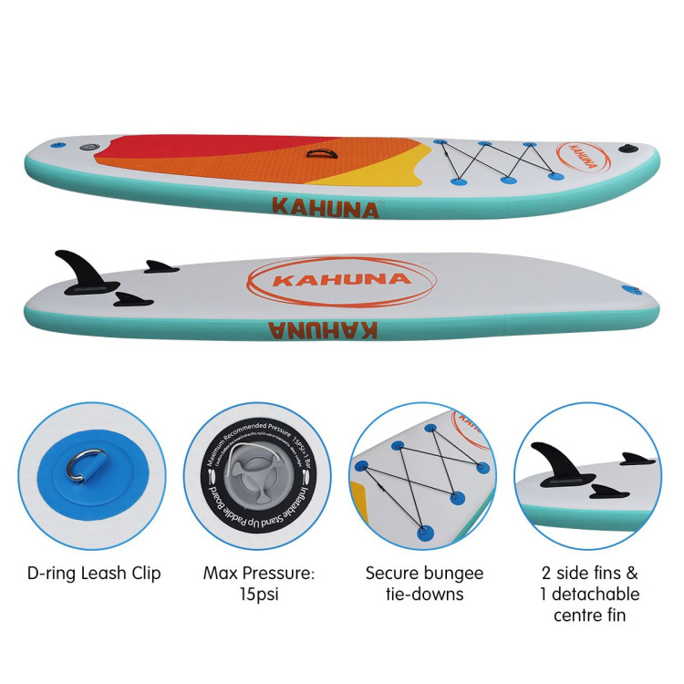 Kahuna Hana Inflatable Stand Up Paddle Board 11FT w/ iSUP Accessories image 8