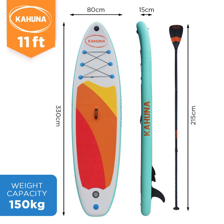 Kahuna Hana Inflatable Stand Up Paddle Board 11FT w/ iSUP Accessories image 13
