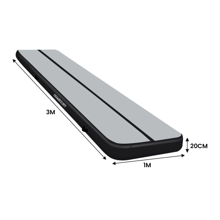 Powertrain 3m Airtrack Tumbling Mat Air Track Exercise Gymnastics with Pump image 4