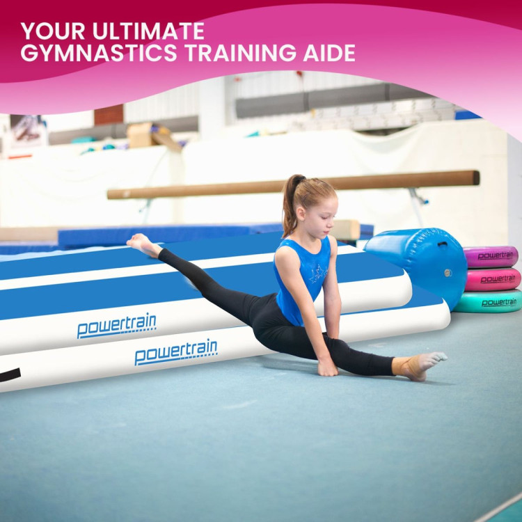 Powertrain 4m x 2m Air track Tumbling Mat Gymnastics Exercise with Pump image 12