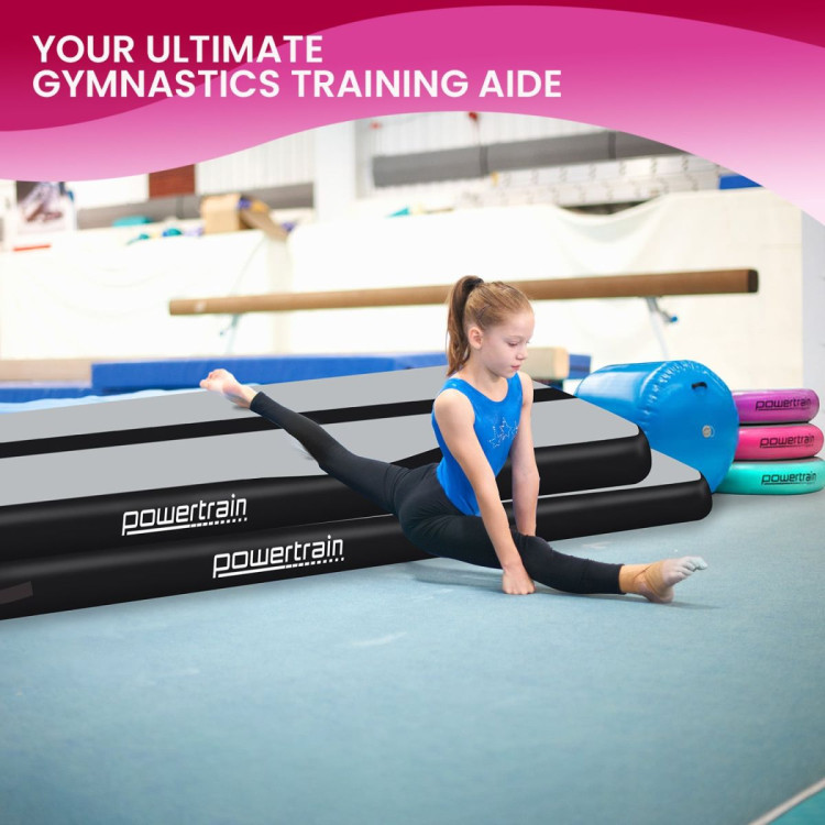 Powertrain 4m x 2m Airtrack Tumbling Mat Gymnastics Exercise Air Track with Pump image 12