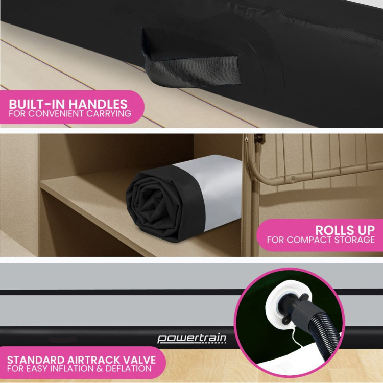 Powertrain 4m x 2m Airtrack Tumbling Mat Gymnastics Exercise Air Track with Pump image 9