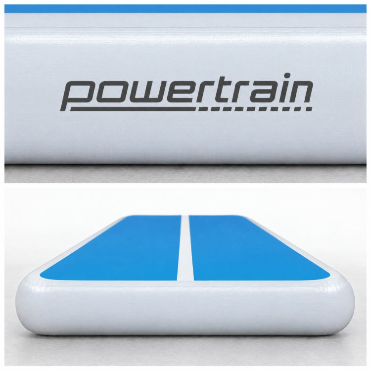 Powertrain 7m x 1m Inflatable Air Track 20cm Thick Gymnastics Exercise Tumbling Mat in Blue White with Electric Pump image 6