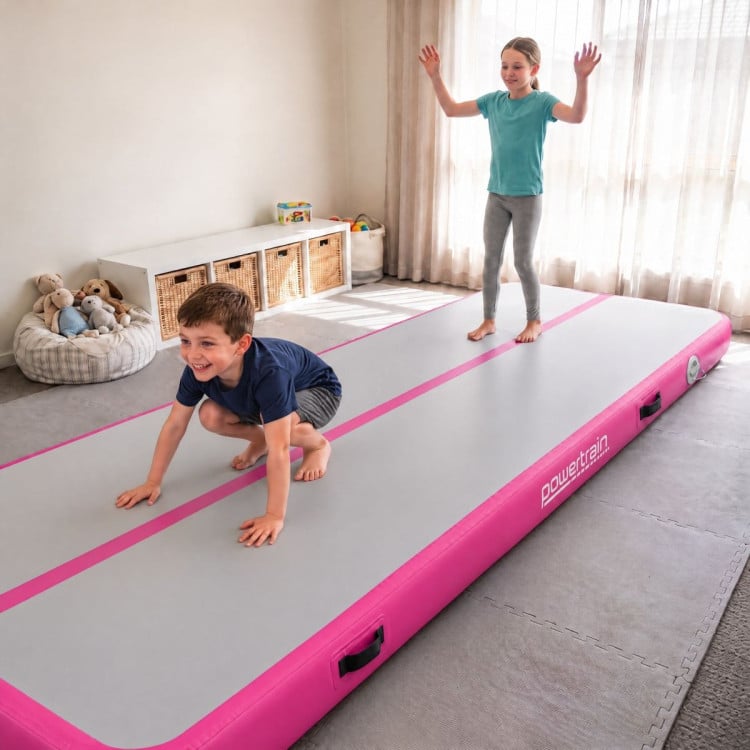 Powertrain 7m Airtrack Tumbling Mat Gymnastics Exercise 20cm Air Track with Pump image 13