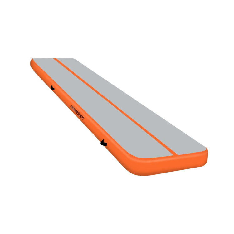 3m x 1m Air Track Inflatable Tumbling Mat Gymnastics - Orange Grey