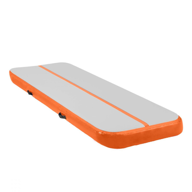 5m x 1m Air Track Inflatable Tumbling Mat Gymnastics - Orange Grey image 2