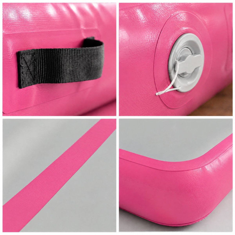 Powertrain 5m x 1m Inflatable Air Track 20cm Thick Gymnastics Exercise Tumbling Mat in Pink with Electric Pump image 5