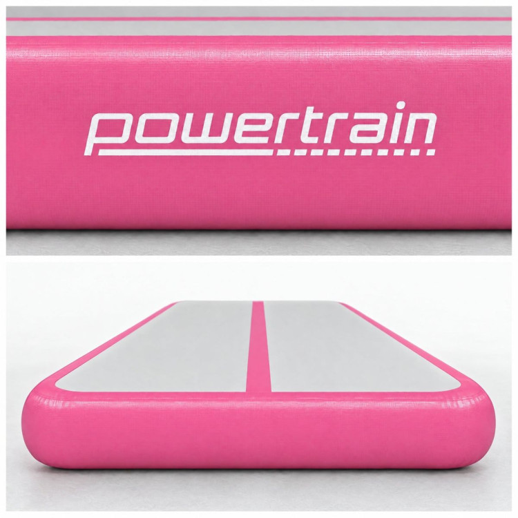 Powertrain 5m x 1m Inflatable Air Track 20cm Thick Gymnastics Exercise Tumbling Mat in Pink with Electric Pump image 6