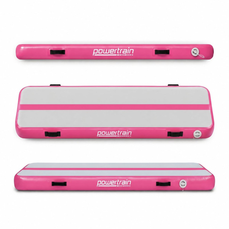 Powertrain 5m x 1m Inflatable Air Track 20cm Thick Gymnastics Exercise Tumbling Mat in Pink with Electric Pump image 17