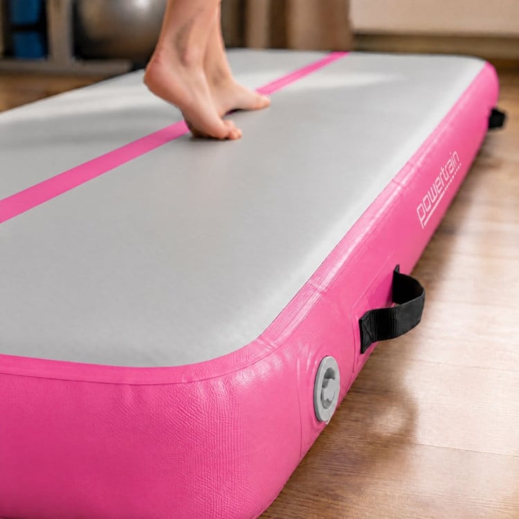 Powertrain 6m x 1m Inflatable Air Track 20cm Thick Gymnastics Exercise Tumbling Mat in Pink with Electric Pump image 14